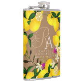 レモンモノグラムブラウン フラスク (右)
