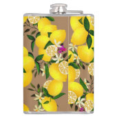 レモンモノグラムブラウン フラスク (裏面)