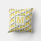 レモンモノグラム クッション (裏面)