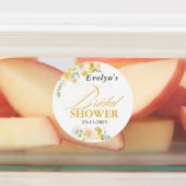 レモンユーカリバラブライダルシャワー ラベル (貼付)