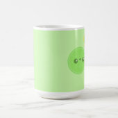 レモンライムのハートのかわいいのマグ コーヒーマグカップ (中央)
