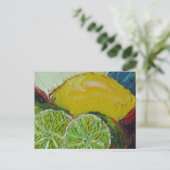 レモンライムはがき ポストカード (スタンド正面)