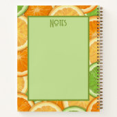 レモンライムオレンジシトラスレシピブック ノートブック (裏面)