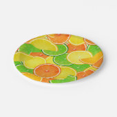 レモンライムオレンジ ペーパープレート (アングル)