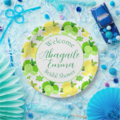 レモンライムサニーシトラスブライダルシャワー招待 ペーパープレート (パーティー)