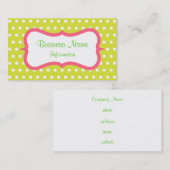 レモンライムシトラスビジネスカード 名刺 (正面/裏面)