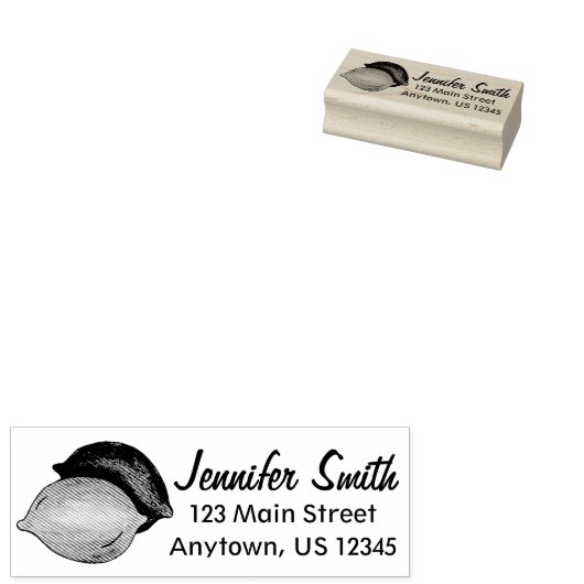 レモンライムタートサワーシトラスフルーツグルメアドレス ラバースタンプ (押印)