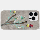 レモンライムツリー白絵を描咲きアートグレイ Case-Mate iPhoneケース (裏面 (横))