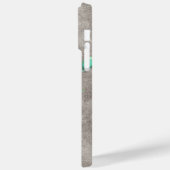 レモンライムツリー白絵を描咲きアートグレイ Case-Mate iPhoneケース (裏面 / 左)