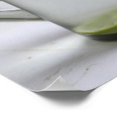 レモンライム氷水色16x20のキャラフェ ポスター (角)