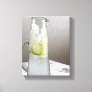 レモンライム氷水色8x10 キャンバスプリント