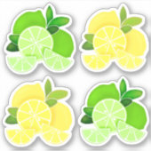 レモンライム|レモンライムスライスのサニーシトラス シール (正面)