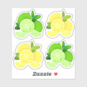レモンライム|レモンライムスライスのサニーシトラス シール (シート)