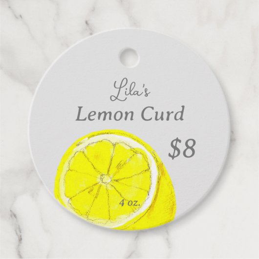 レモンラベルコンディーメント自家製ソース価格 フェイバータグ (正面)