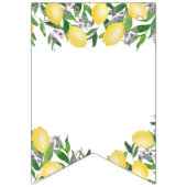 レモンラベンダーシトラスウェディングシャワーパーティー バンティングフラッグ (第1の旗)