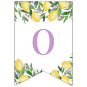 レモンラベンダーシトラスウェディングシャワーパーティー バンティングフラッグ (第3の旗)