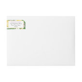 レモンラベンダーパープルシトラステーマブライダルシャワー ラップアラウンドラベル (正面)