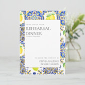 レモンリハ地中海のーサルディナー招待状 招待状 (スタンド正面)