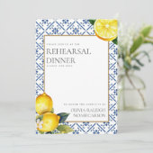 レモンリハ地中海のーサルディナー招待状 招待状 (スタンド正面)