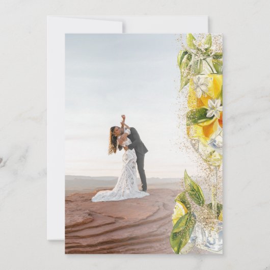 レモンリモンチェロ写真イタリア行き先結婚式 招待状 (裏面)