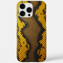 レモンリュックス:イエロースネークデザイン iPhone 16 PRO MAXケース