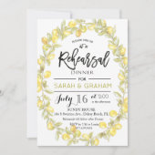 レモンリースウォーターカラーリハーサル招待状 招待状 (正面)