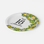 レモンリースフルーツ |誕生日 ペーパープレート (アングル)