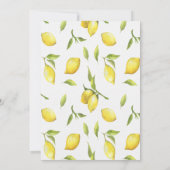 レモンリースベビーシャワー 招待状 (裏面)