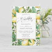 レモンリース地中海のサマーグリーン結婚リーズ 招待状 (スタンド正面)