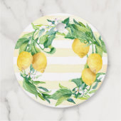 レモンリース水彩赤ちゃんシャワーありがとう フェイバータグ (裏面)