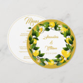 レモンリース結婚ズ メニュー (正面/裏面)