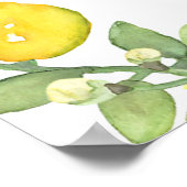 レモンリース ブライダルシャワーのお出迎え看板 ポスター (角)