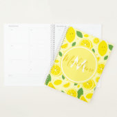 レモンリーフパターン名イニシャル プランナー手帳 (ディスプレー)