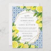 レモンリーフ地中海の結婚式招待状 招待状 (正面)