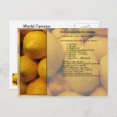 レモンレシピはがき ポストカード (正面/裏面)