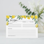 レモンレシピカードブライダルシャワー エンクロージャーカード (スタンド正面)