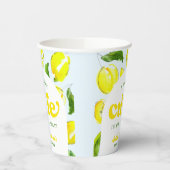 レモンレトロリトルかわいこちゃんオンザウェイベビーシャワー 紙コップ (左)