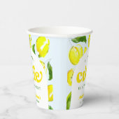 レモンレトロリトルかわいこちゃんオンザウェイベビーシャワー 紙コップ (右)