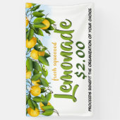 レモンレモネードスタンドファンドレイザー 横断幕 (縦)