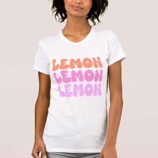 レモンレモンレモンレトロ Tシャツ (正面)