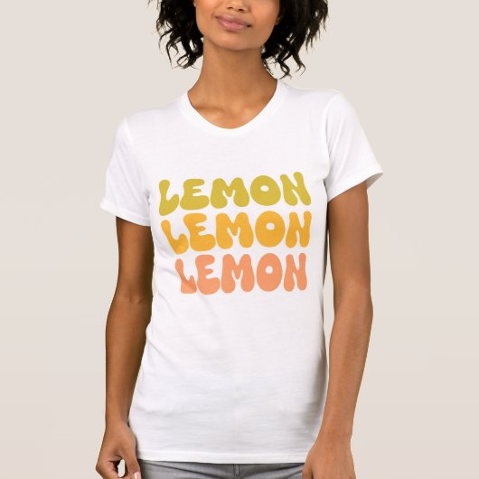 レモンレモンレモンレトロ Tシャツ (正面)