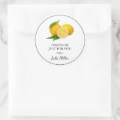 レモンレーベル専用の自家製 ラウンドシール (バッグ)