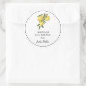 レモンレーベル専用の自家製 ラウンドシール (バッグ)