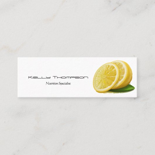 レモンロゴ スキニー名刺 (正面)