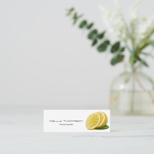 レモンロゴ スキニー名刺 (スタンド正面)