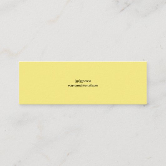 レモンロゴ スキニー名刺 (裏面)