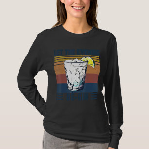 レモンヴィンテージ夕べをジン飲みにする Tシャツ