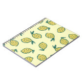 レモンヴィンテージ：黄色の柑橘系の背景 ノートブック (左側)