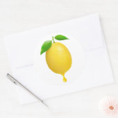 レモン一滴のジュース ラウンドシール (封筒)
