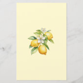 レモン予測とアドバイス赤ちゃんシャワーゲーム (裏面)